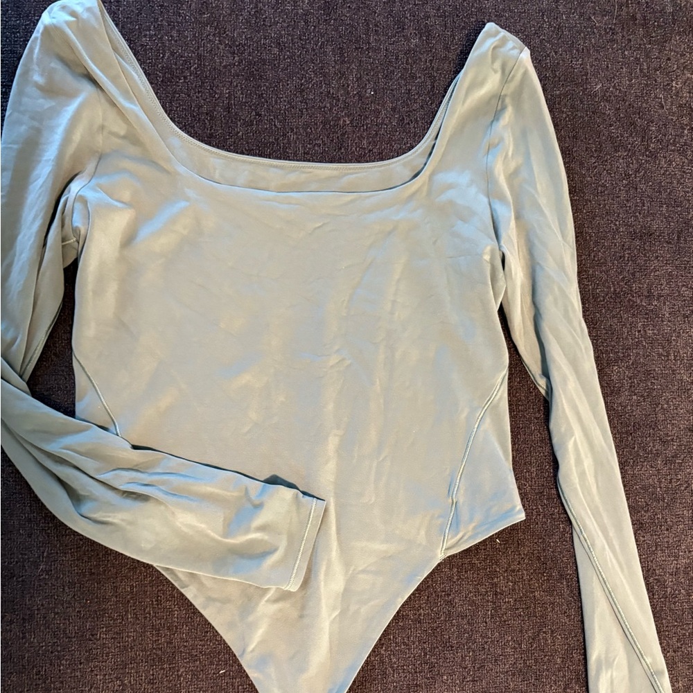 lululemon athletica Teal Long Sleeve Bodysuit
